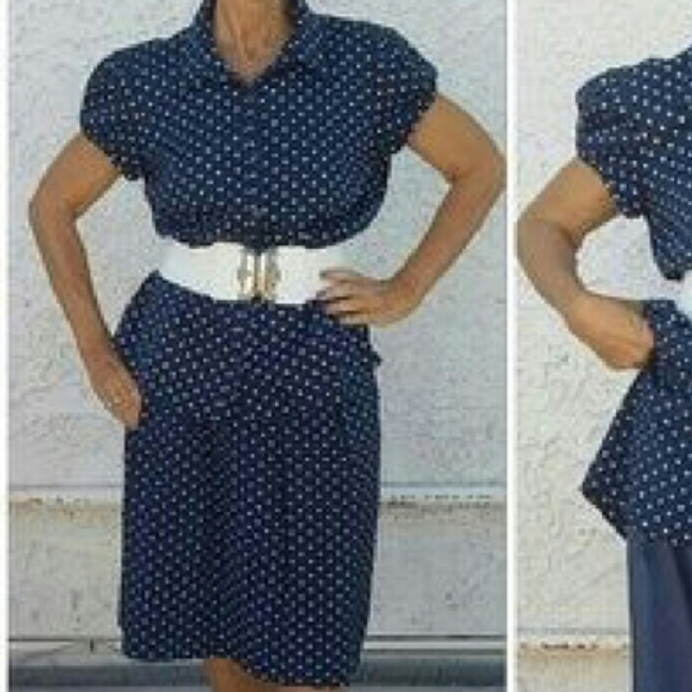 VAN HEUSEN, polka dots, Top & Skirt SET size XL 12 - Picture 4 of 8